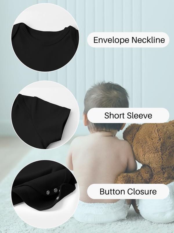 BesserBay Baby Happy 1st Mother's Day Bodysuit Infant Mother's Day Onesie 0-12 Moths