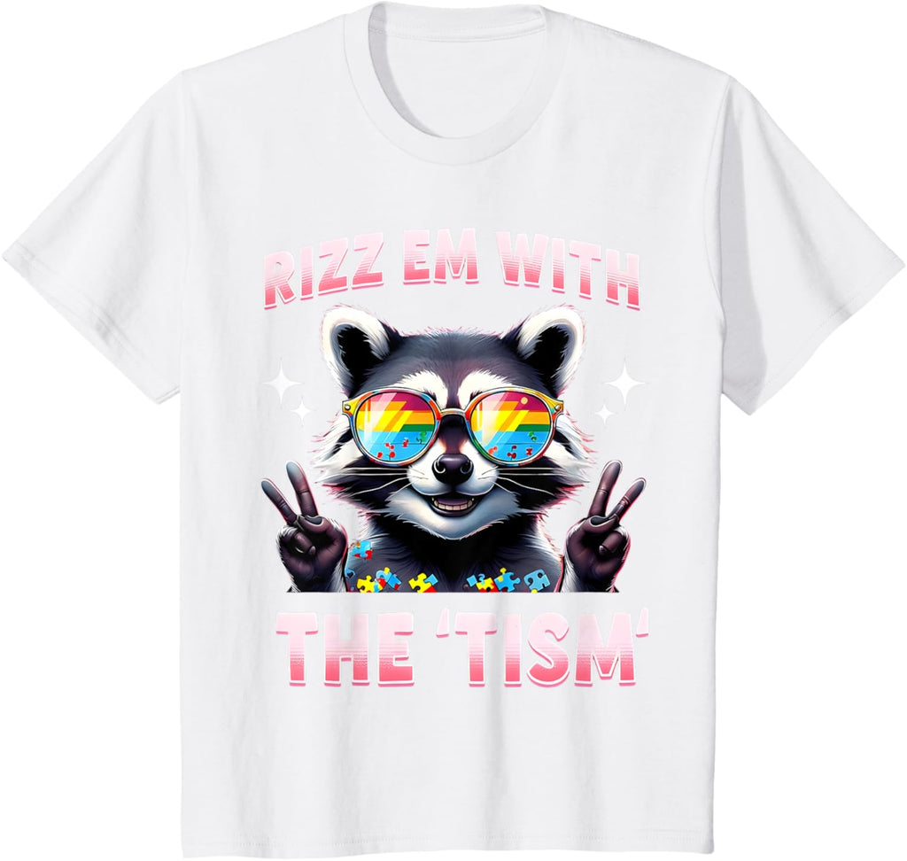 Autism Funny Rizz Em With The Tism Meme Autistic Racoon