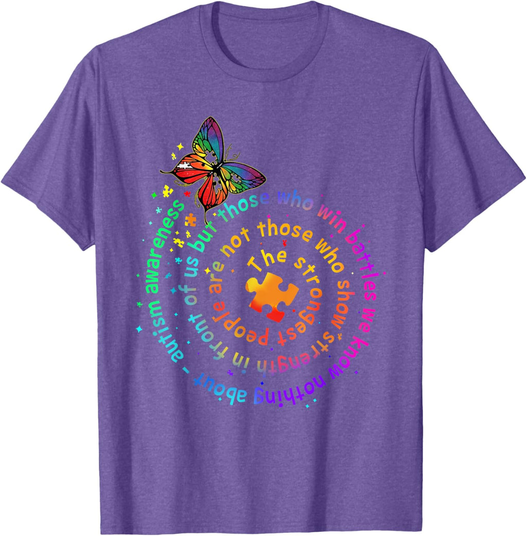 The Strongest People Butterfly Autism Awareness