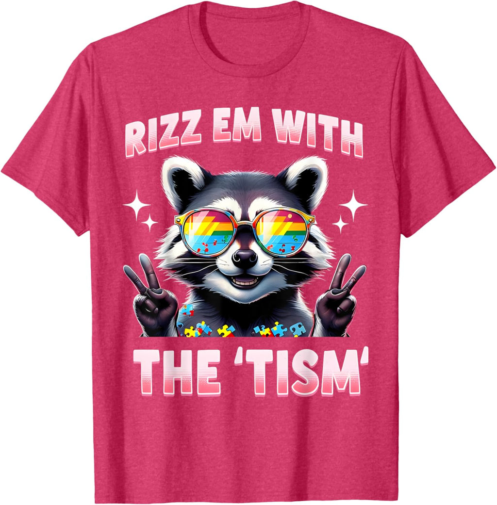 Autism Funny Rizz Em With The Tism Meme Autistic Racoon
