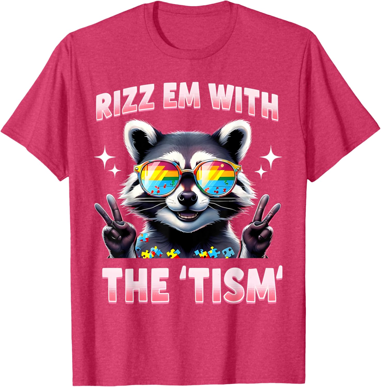 Autism Funny Rizz Em With The Tism Meme Autistic Racoon