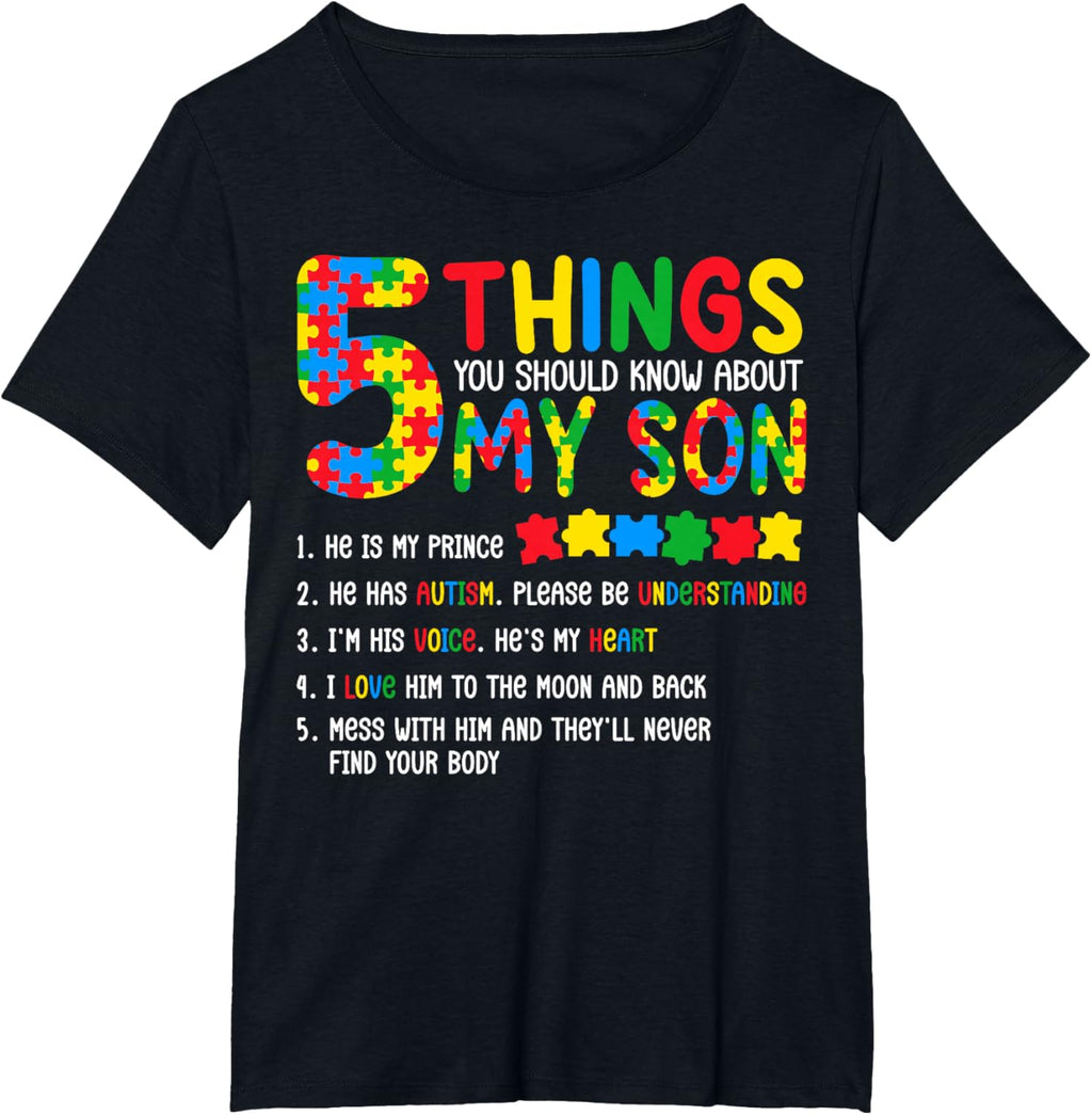 Autism Awareness Shirt 5 Things You Should Know About My Son
