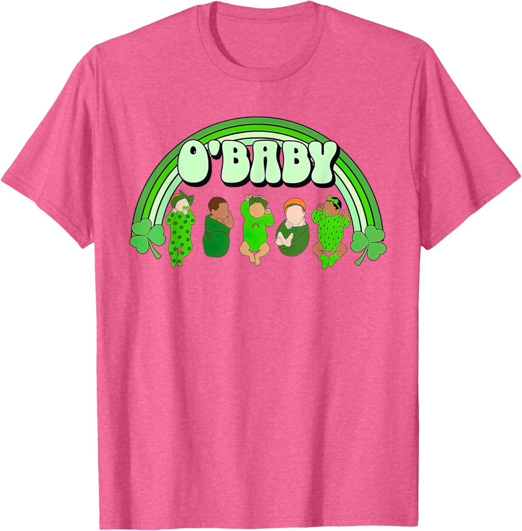 Rainbow Labor And Delivery Nurse Saint Patrick's Day NICU