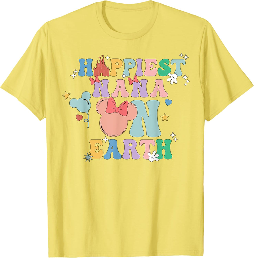 Happiest Nana On Earth Groovy Mom Mother's Day Mother Shirt