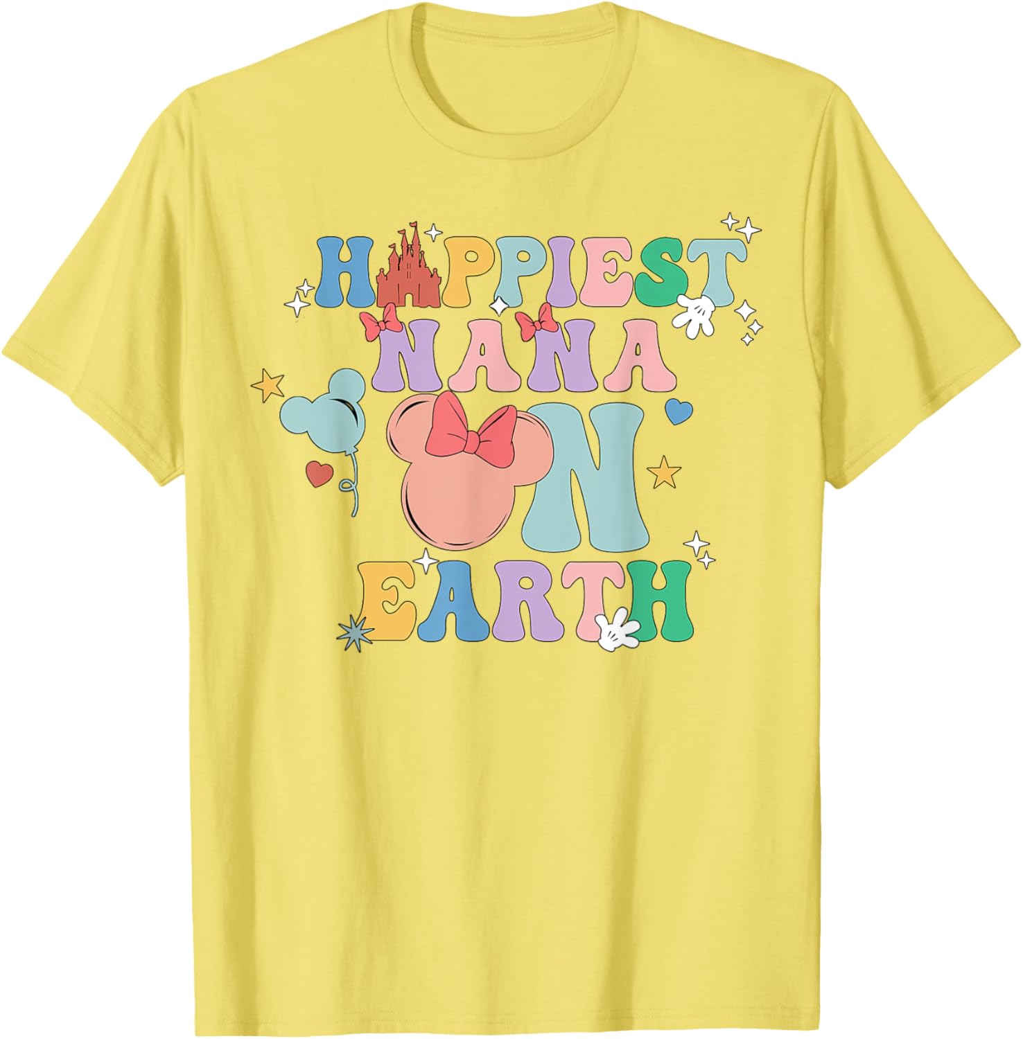 Happiest Nana On Earth Groovy Mom Mother's Day Mother Shirt