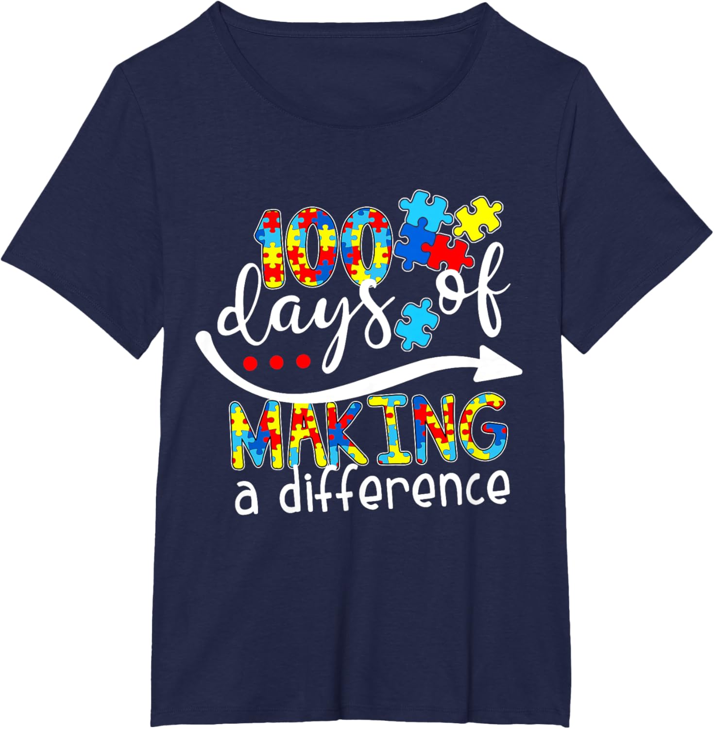 Autism 100 Days 100th day of school teacher autism awareness