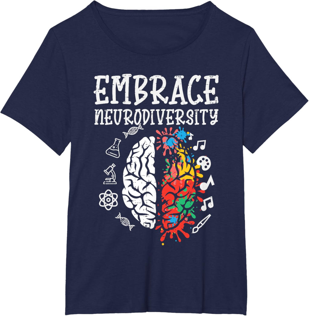 Embrace Neurodiversity Autism Awareness ASD Men Women Kids
