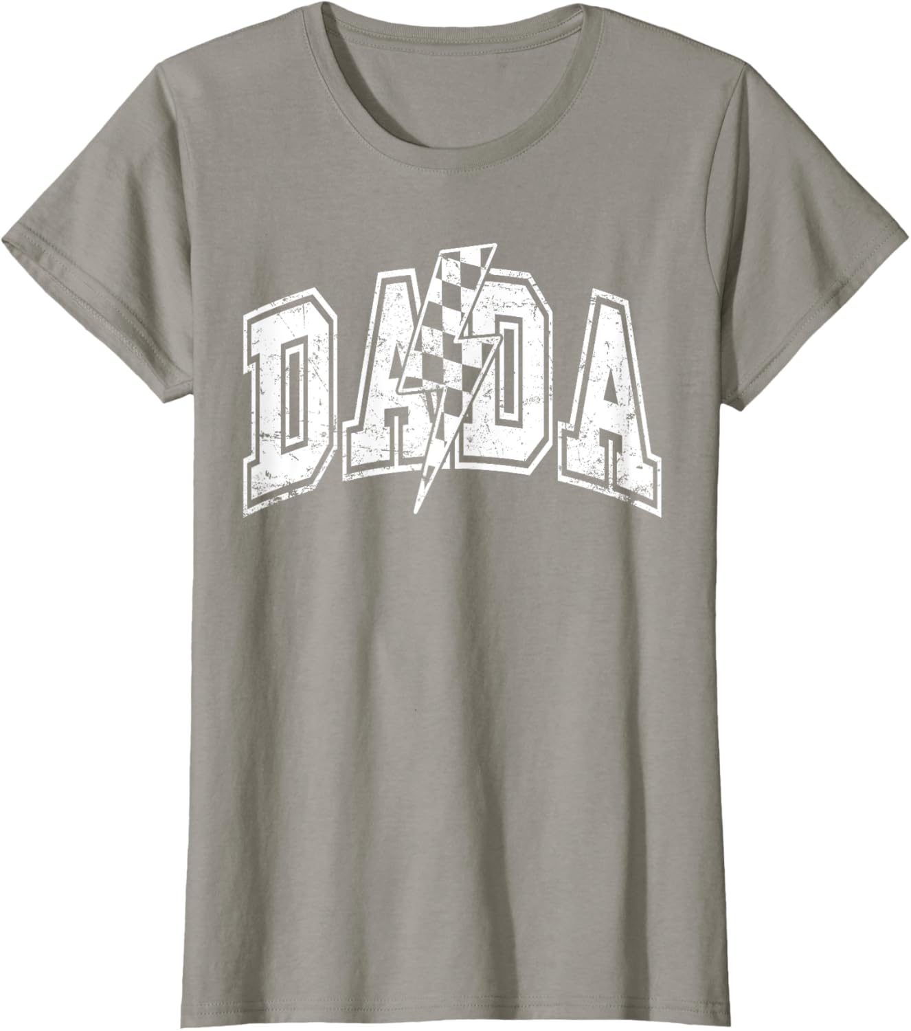 Dada Lightning Bolt Checkered Varsity Dad Men Father's Day