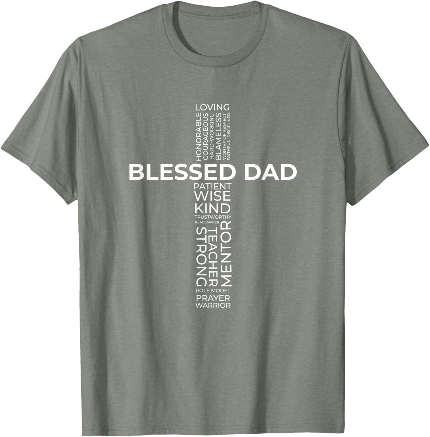 Christian Blessed Dad Cross Father's Day Shirt