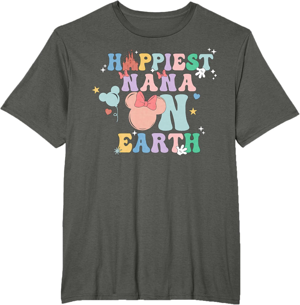 Happiest Nana On Earth Groovy Mom Mother's Day Mother Shirt
