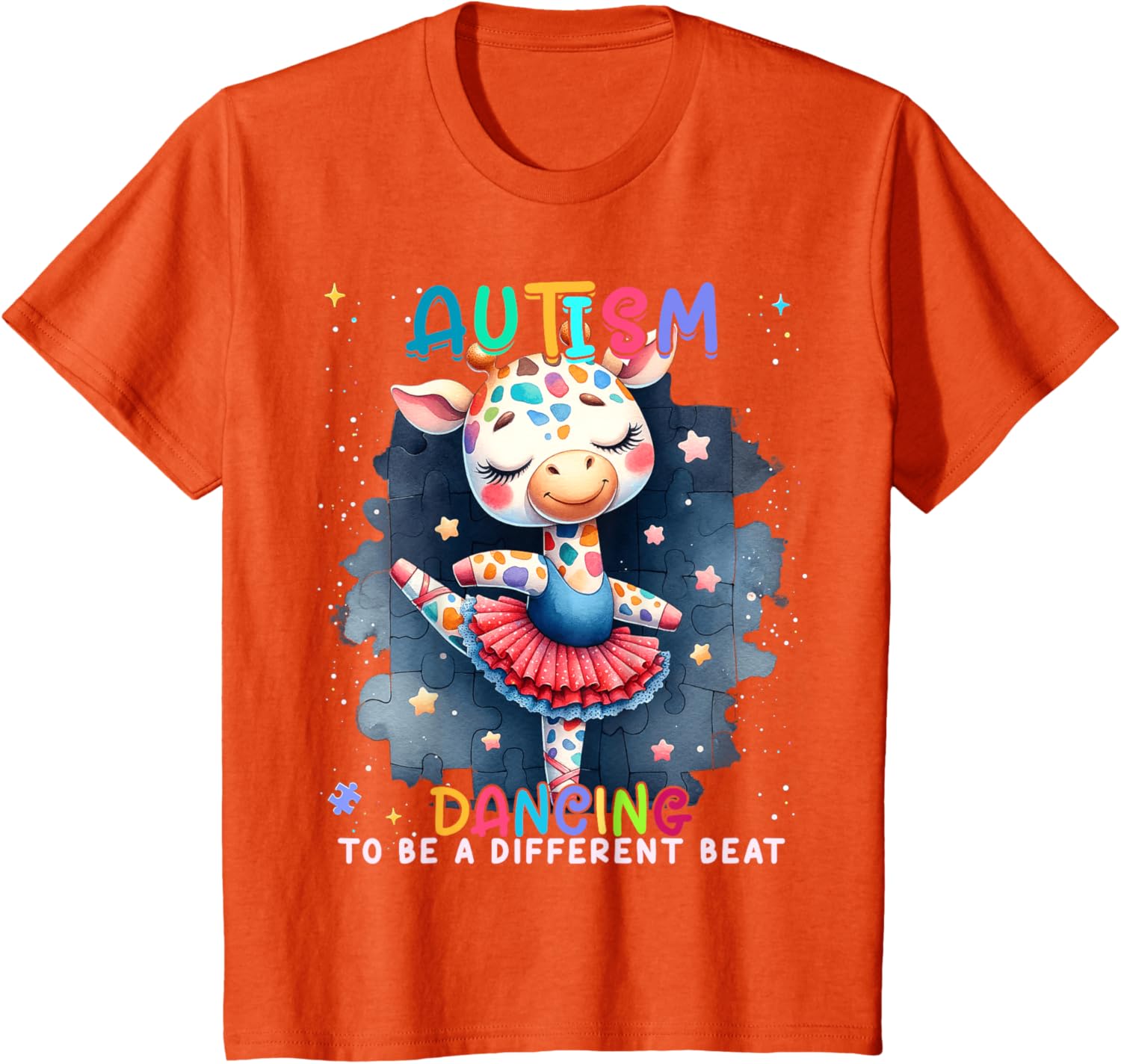 Autism Awareness Cute Unicorn Dancing To A Different Beat