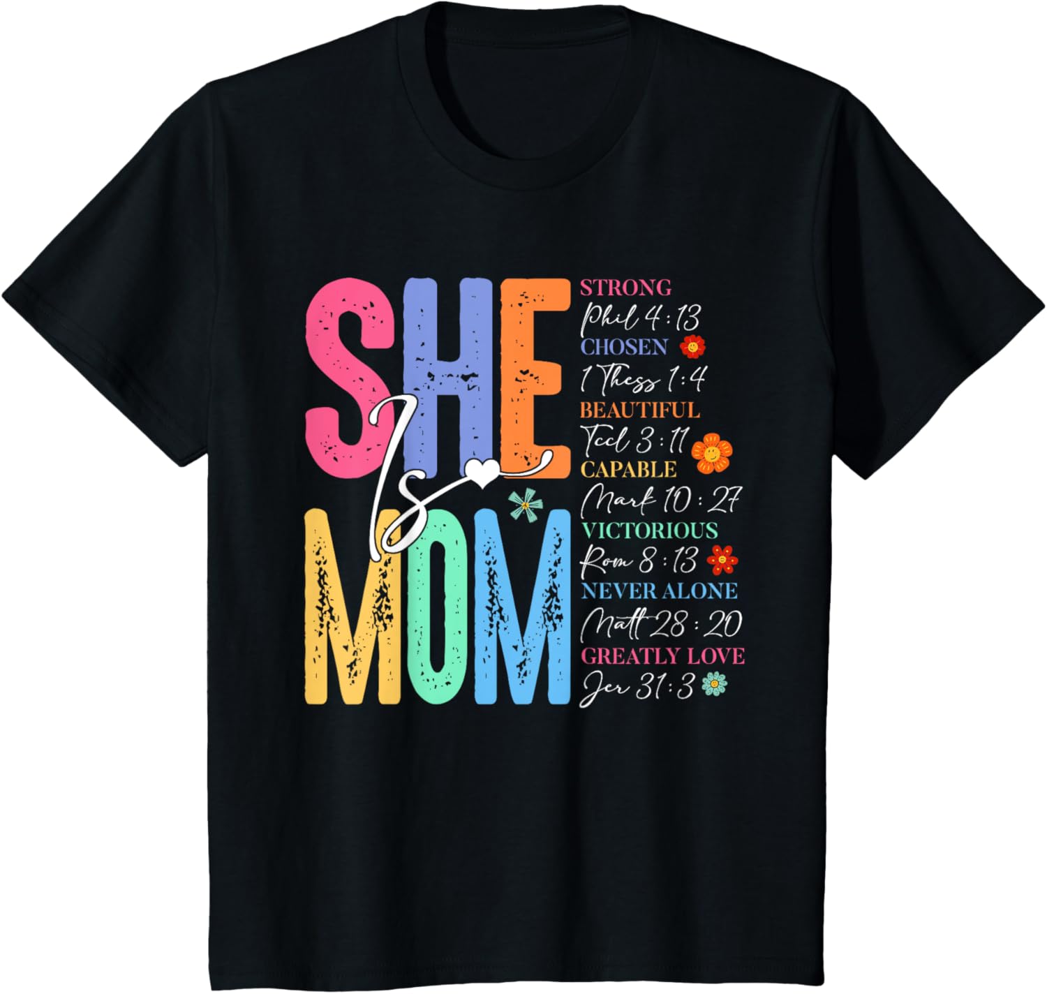 She Is Mom Christian Mother's Day Jesus Mama Religious Women