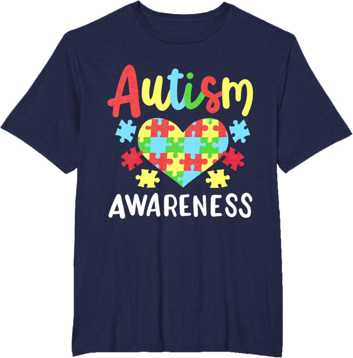 Autism Awareness T-Shirt, Small, Black