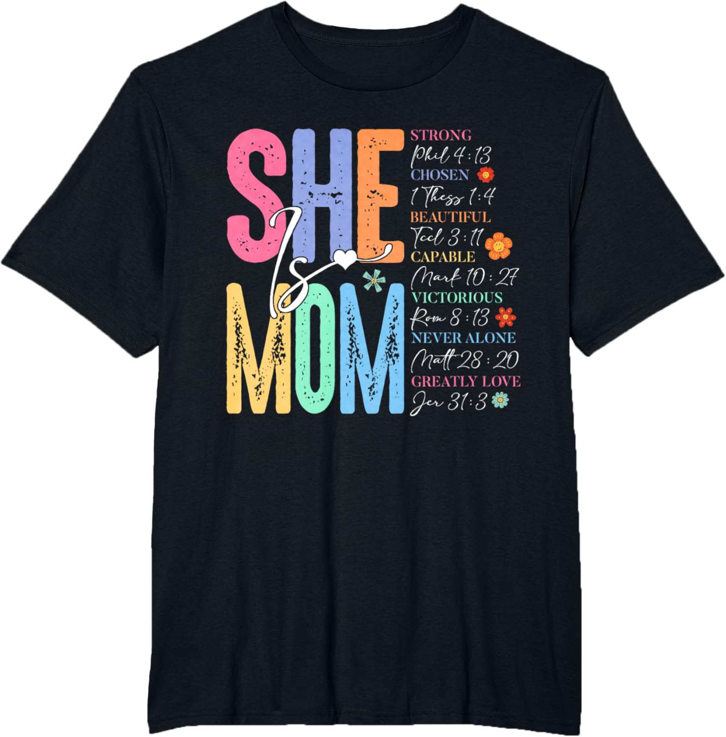 She Is Mom Christian Mother's Day Jesus Mama Religious Women