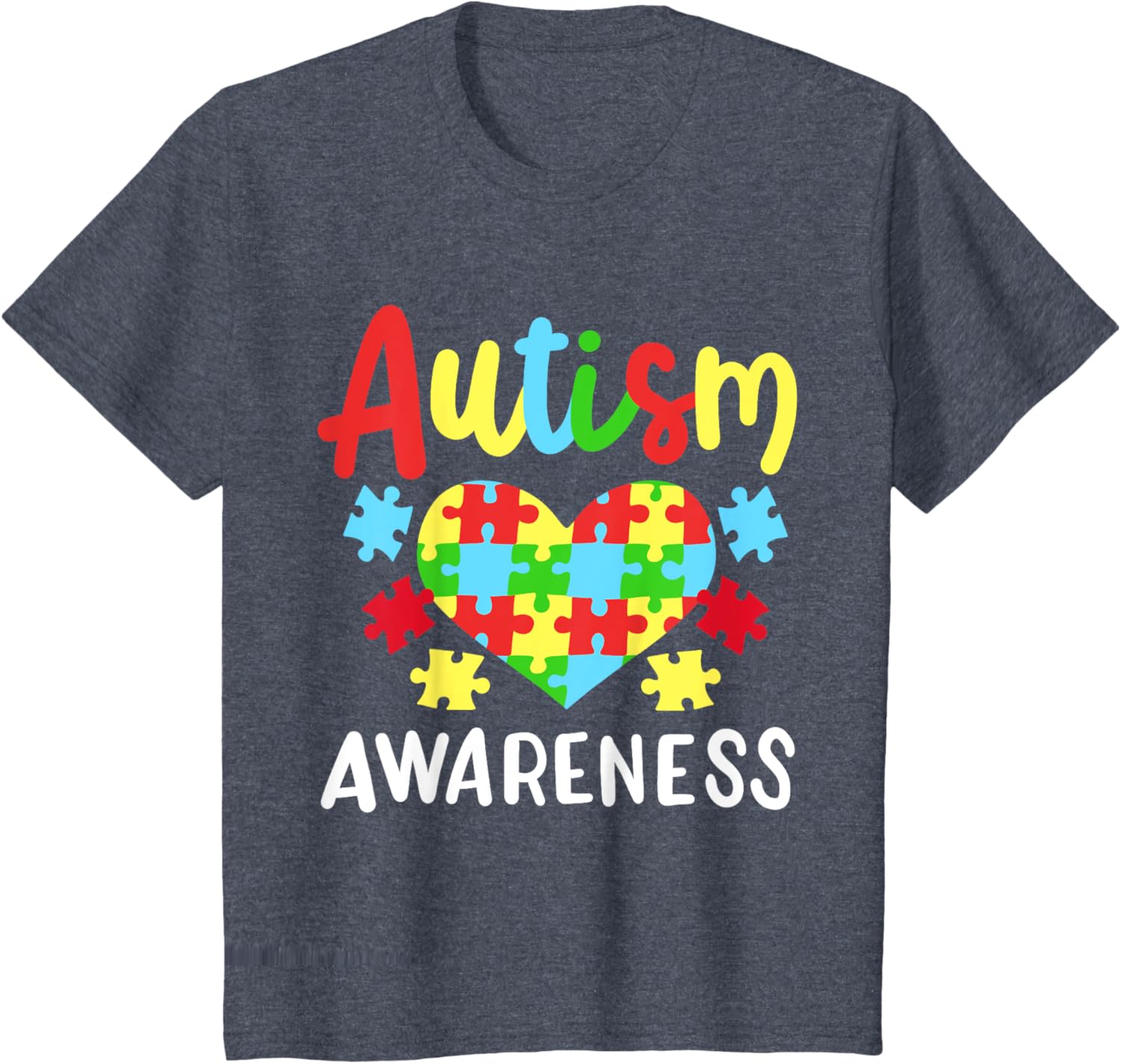 Autism Awareness T-Shirt, Small, Black