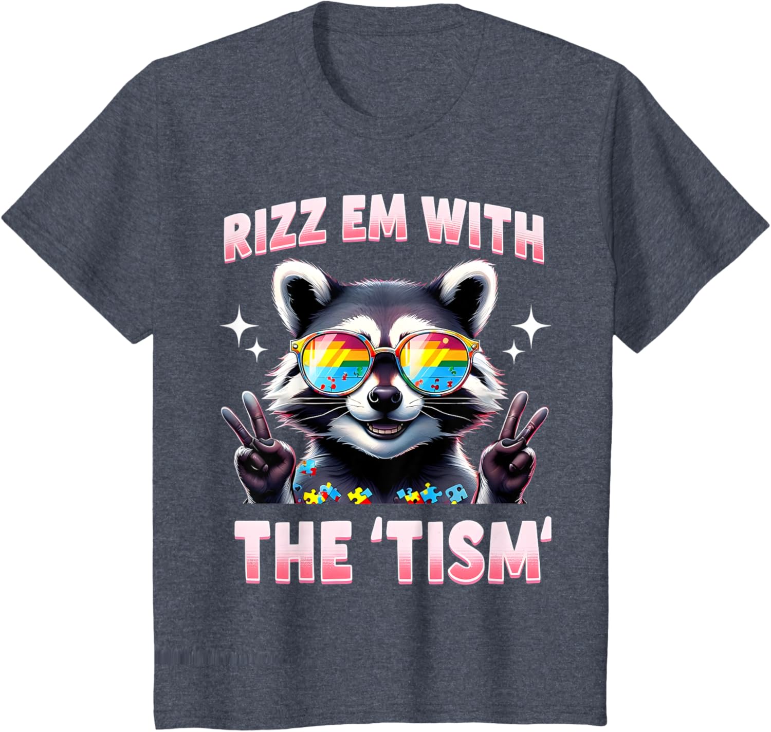 Autism Funny Rizz Em With The Tism Meme Autistic Racoon