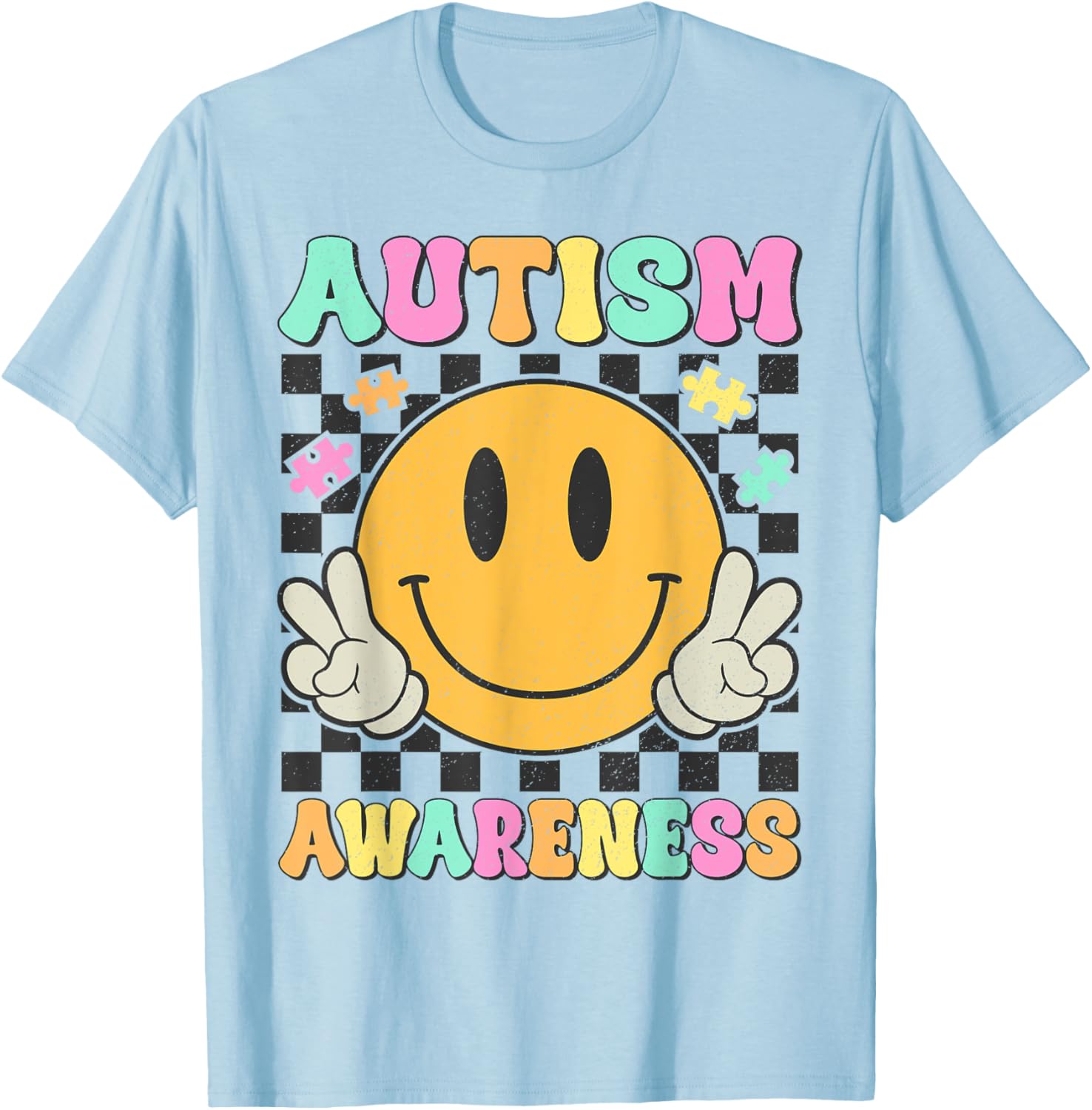Autism Awareness Kids Men Women Smile Face Autistic Autism