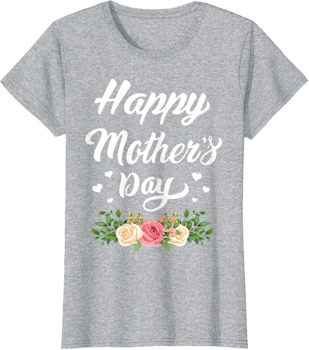 Happy Mother's Day 2024 Tshirt for Women Mom Grandma Mother Shirt