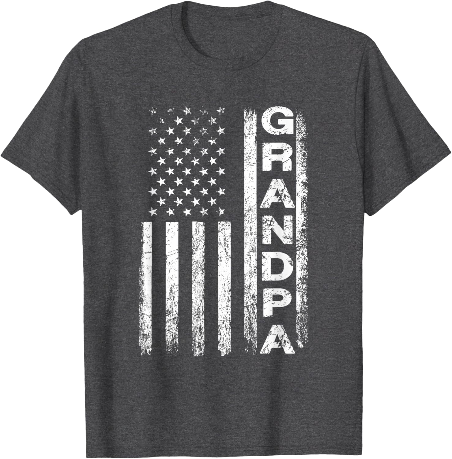 Grandpa Vintage American Flag Father's Day 4th of July Papa