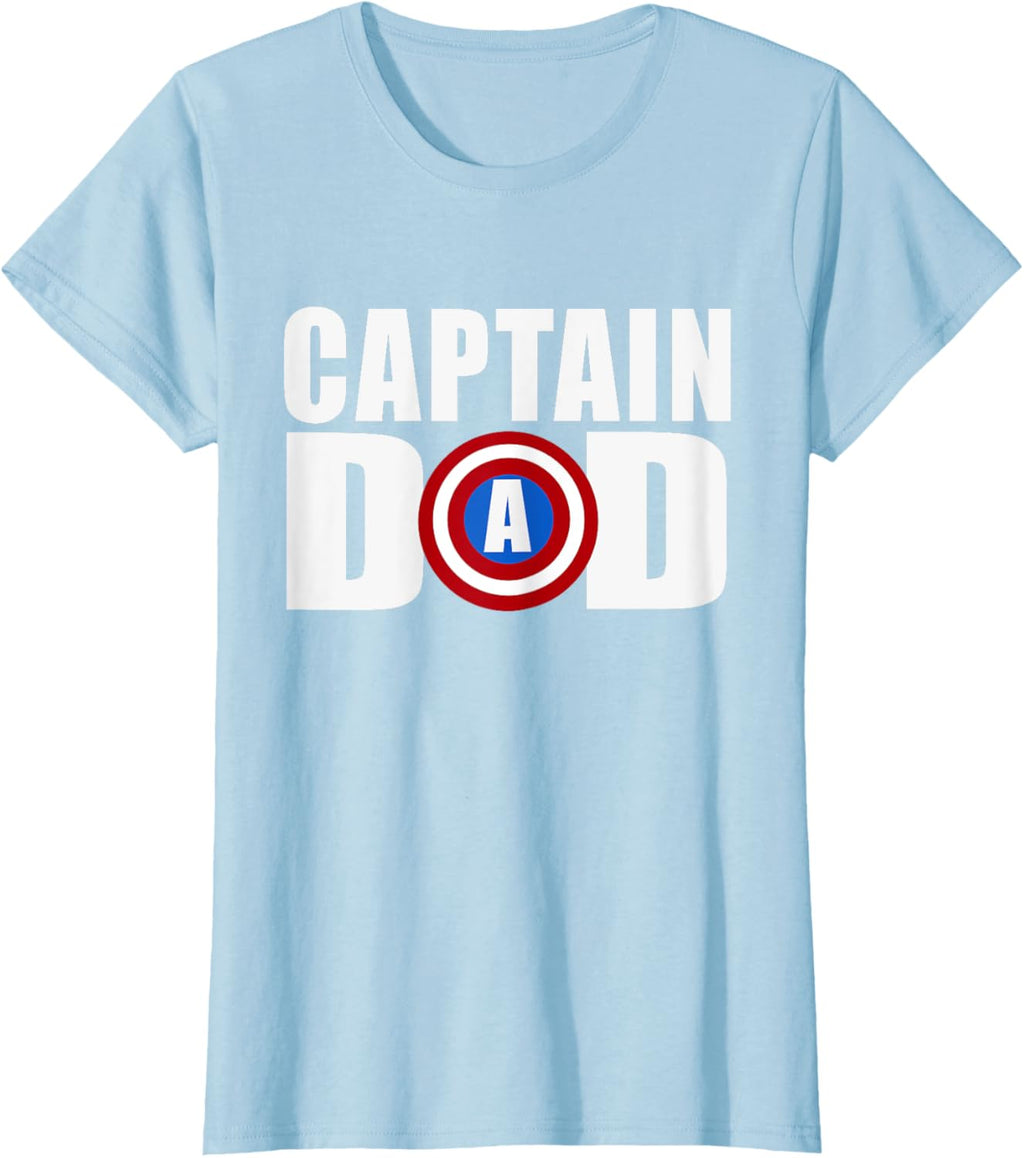 Funny Super Captain Dad Superhero Fathers Day