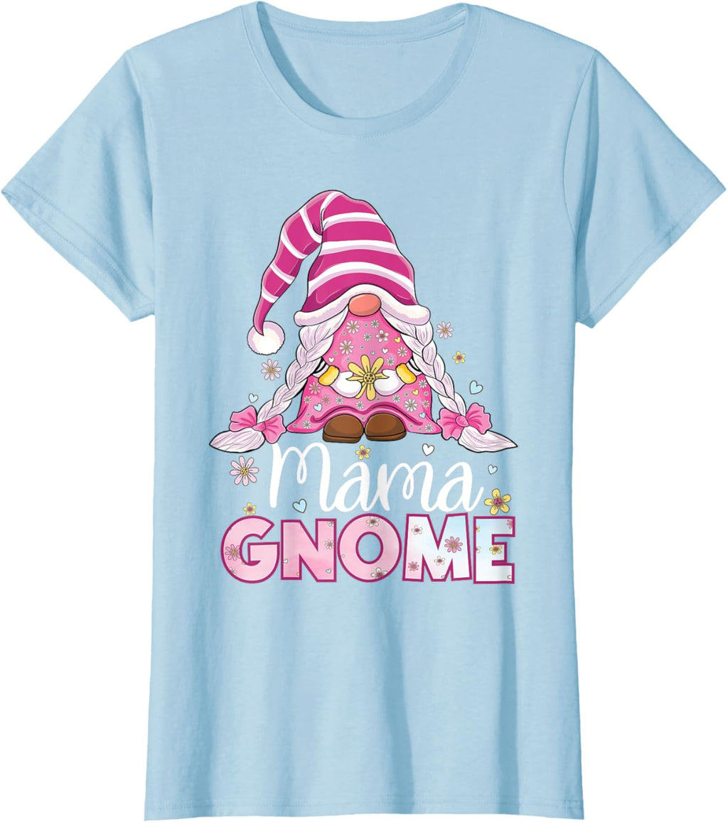 Flower For Mom Gnomies Cute Gnome Mom Happy Mother's Day