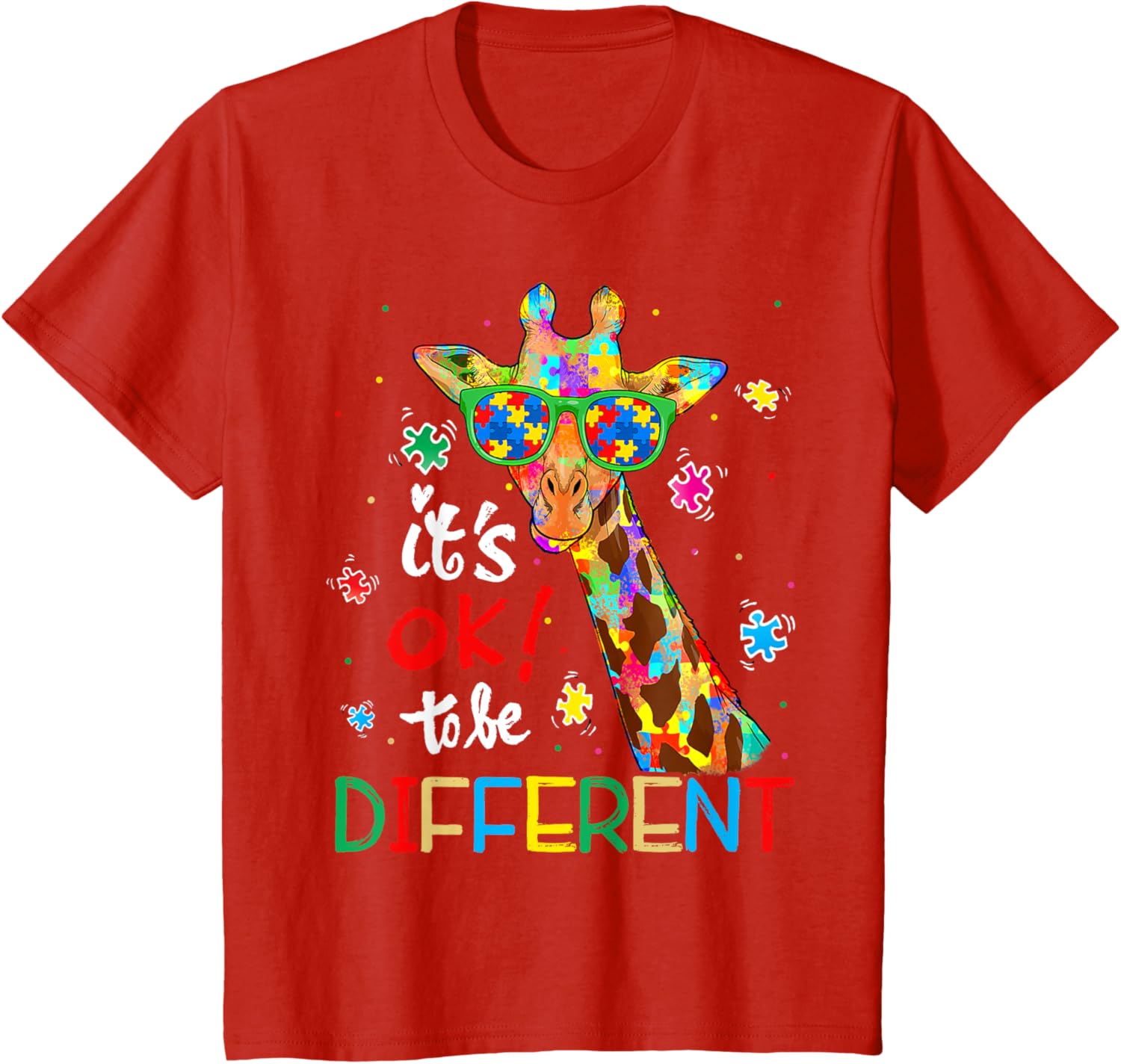 Autism Awareness Acceptance Women Kid Its Ok To Be Different