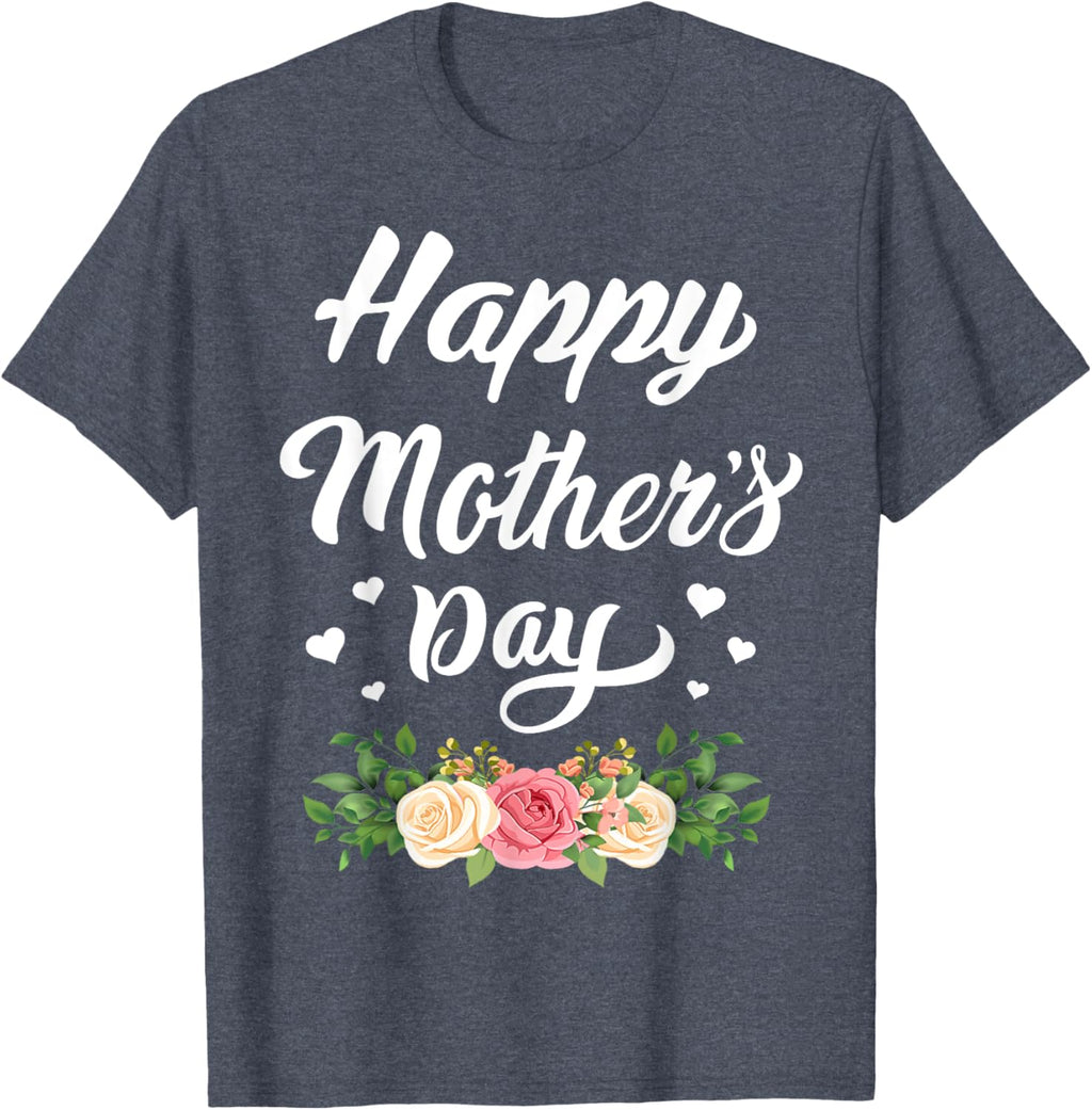 Happy Mother's Day 2024 Tshirt for Women Mom Grandma Mother Shirt