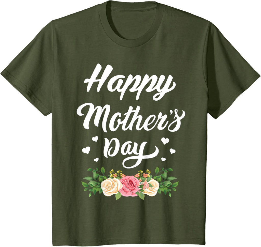 Happy Mother's Day 2024 Tshirt for Women Mom Grandma Mother Shirt