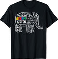 Autism Awareness Elephant Acceptance Autistic Men Women Kids