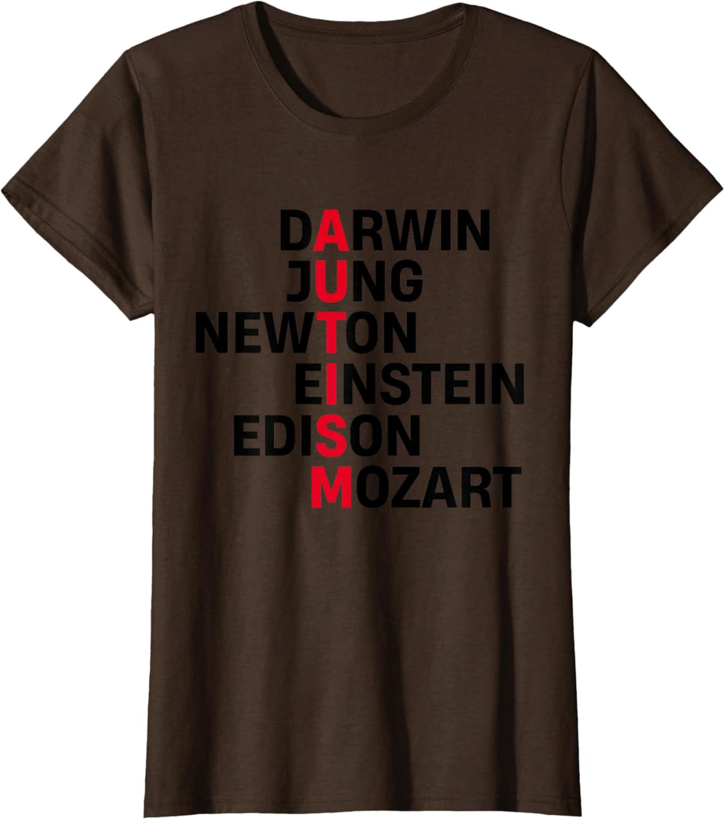 Darwin Jung Newton Einstein Edison Mozart Autism Awareness