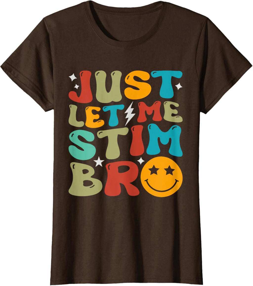Groovy Just Let Me Stim Bro Kids Boys Funny Autism Awareness