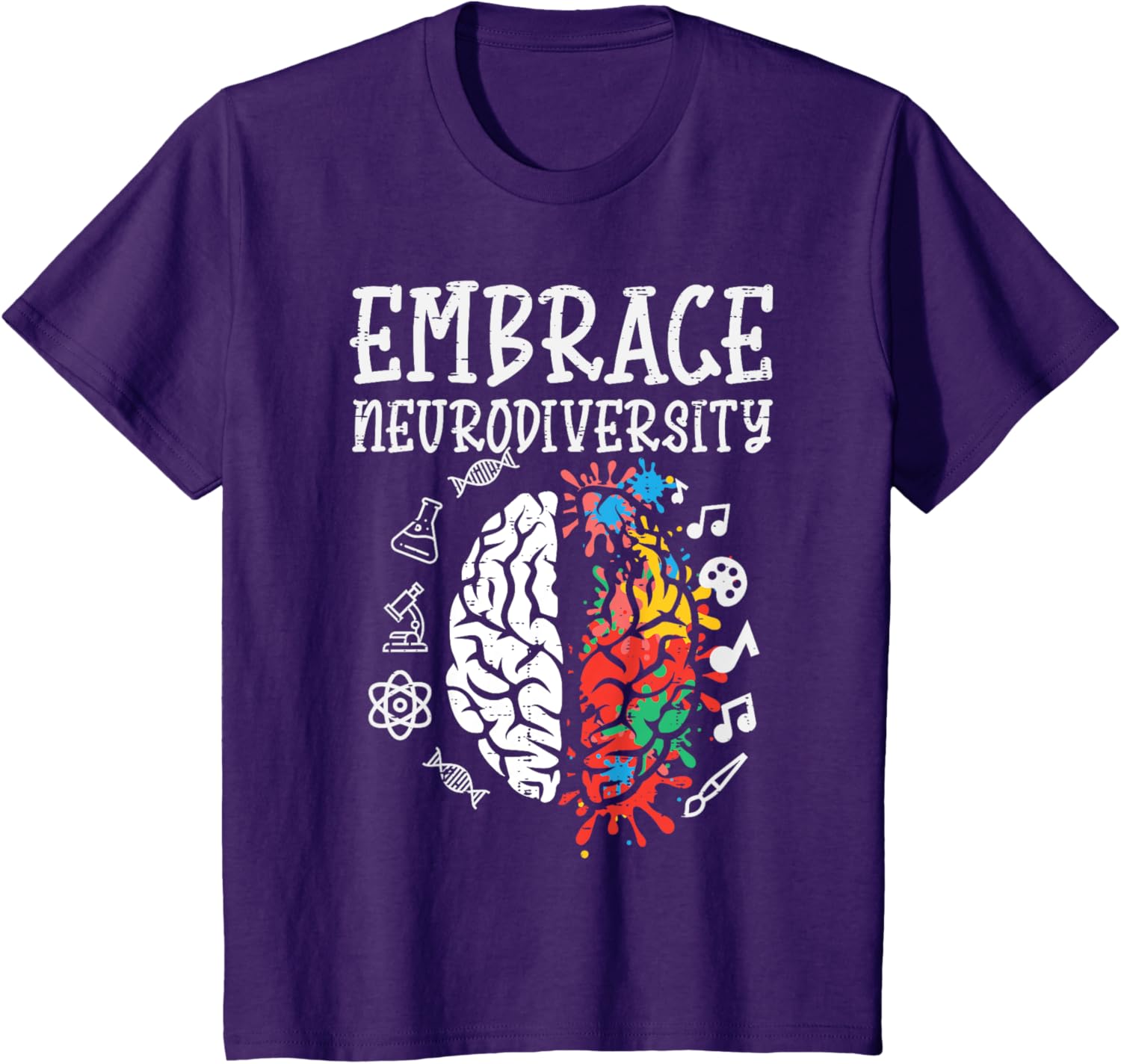 Embrace Neurodiversity Autism Awareness ASD Men Women Kids
