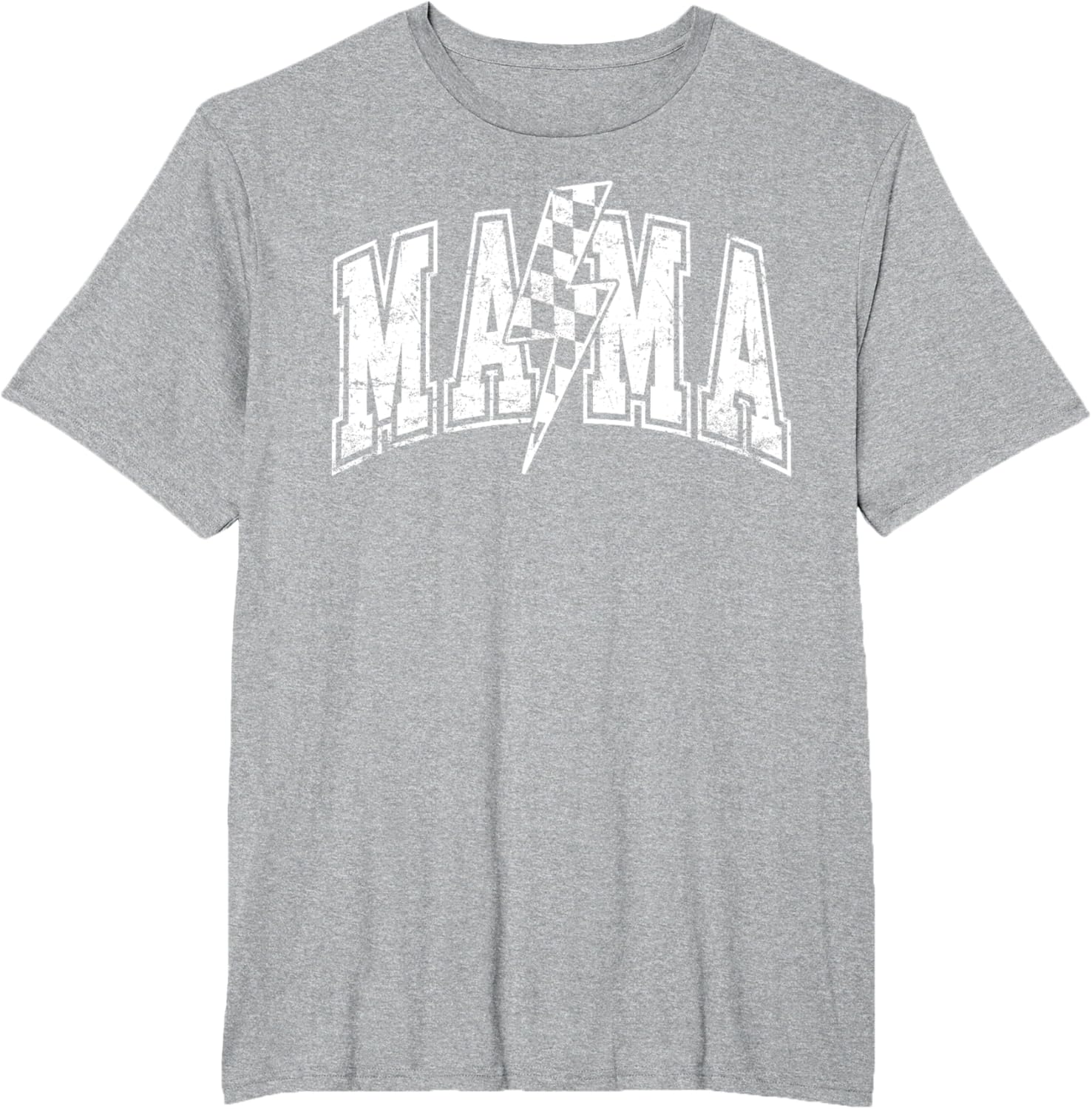 Mama Lightning Bolt Checkered Varsity Mom Women Mother's Day Mother Shirt