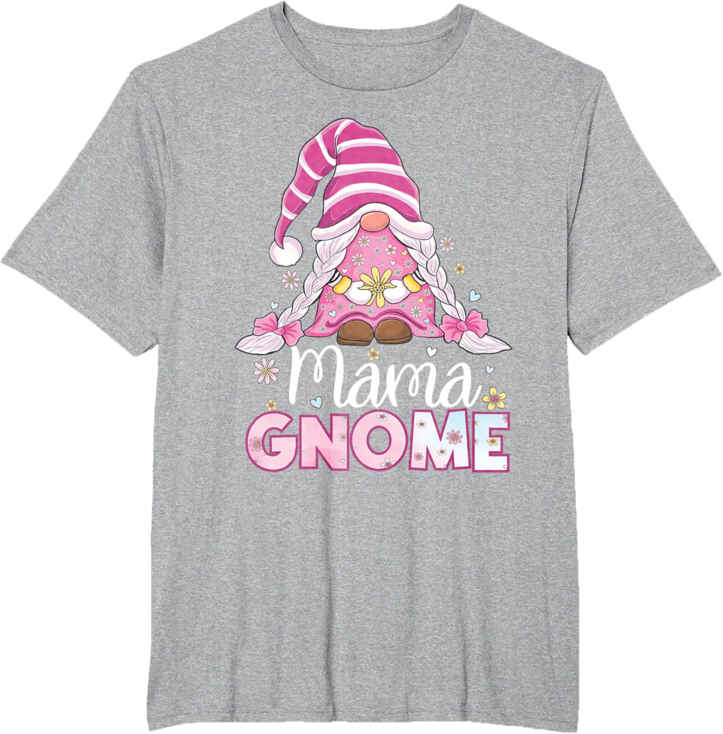 Flower For Mom Gnomies Cute Gnome Mom Happy Mother's Day