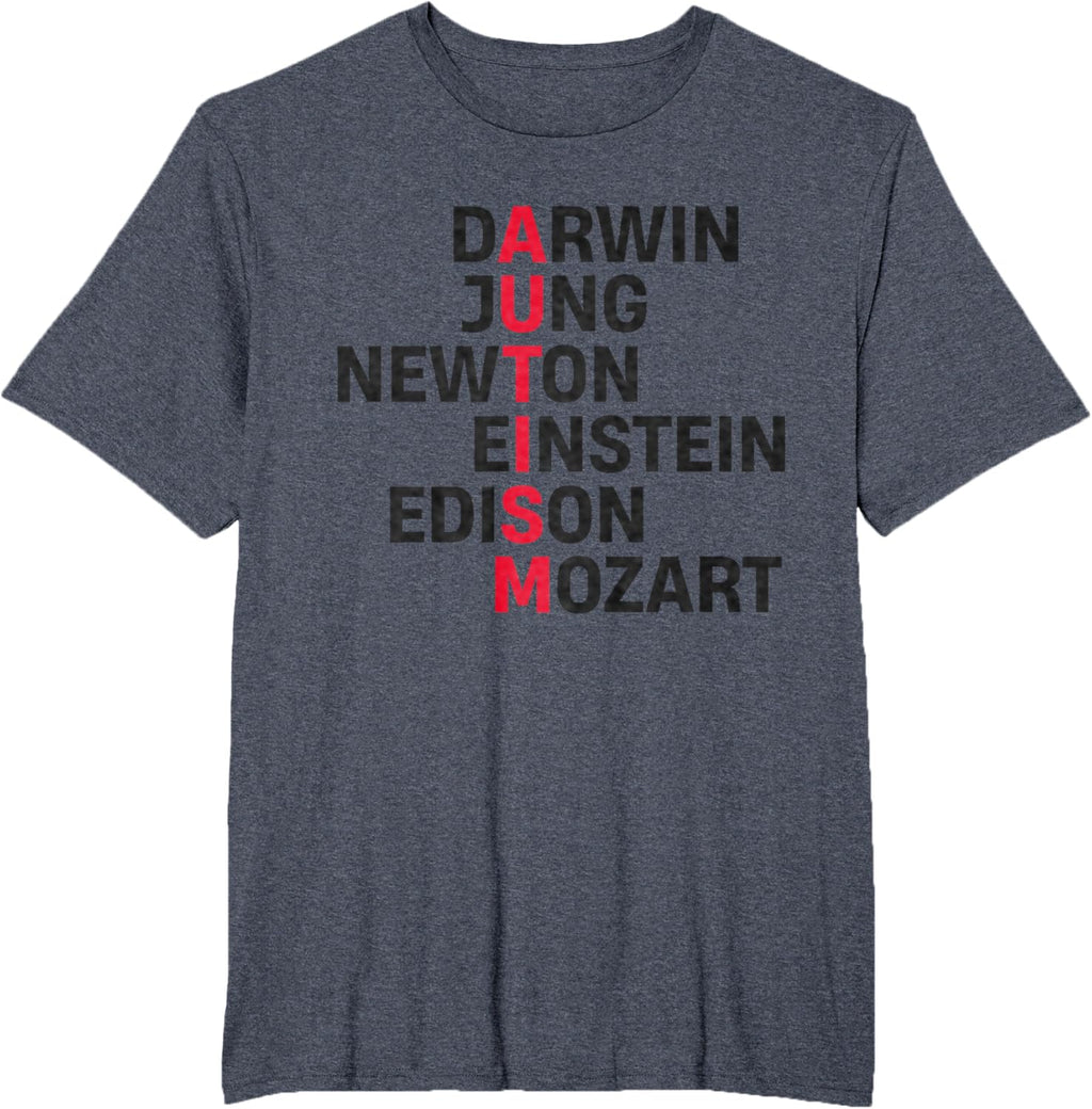 Darwin Jung Newton Einstein Edison Mozart Autism Awareness