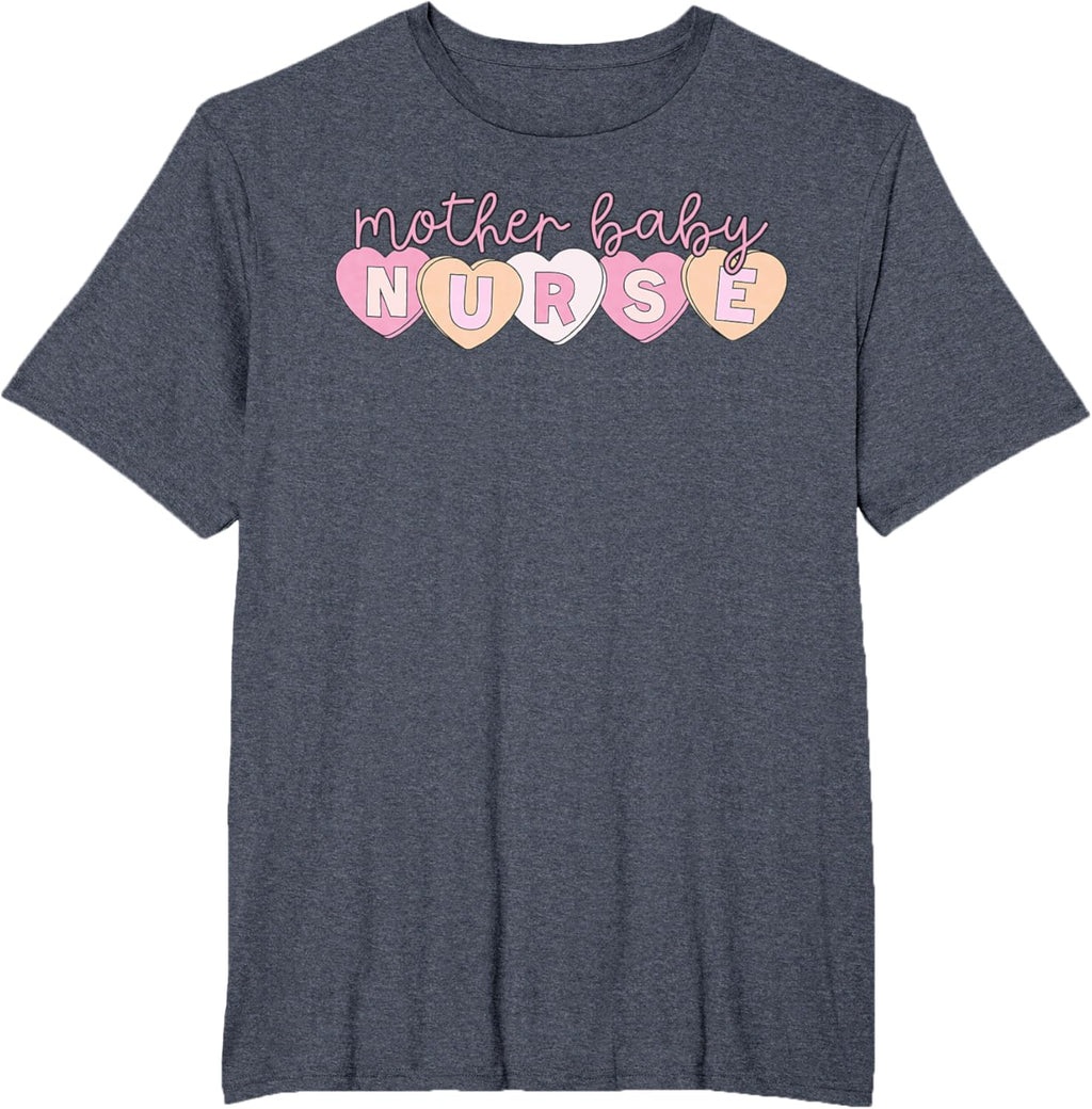 Mother Baby Nurse Hearts Valentine OBGYN Postpartum Nursing